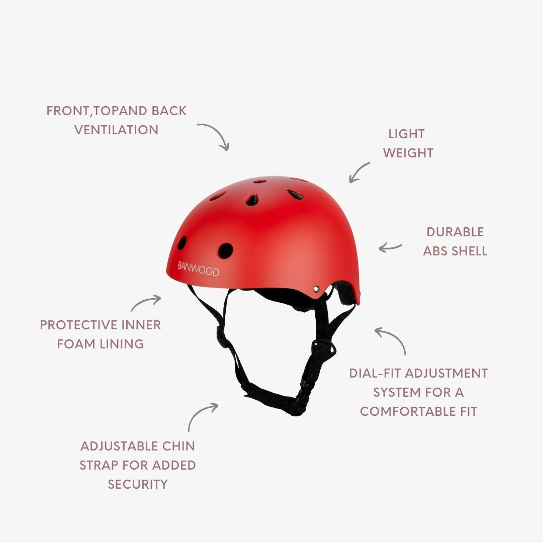 Casque Classique - Rouge Mat