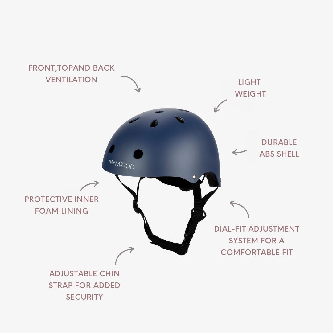 Kinderhelm - Matt Marineblau