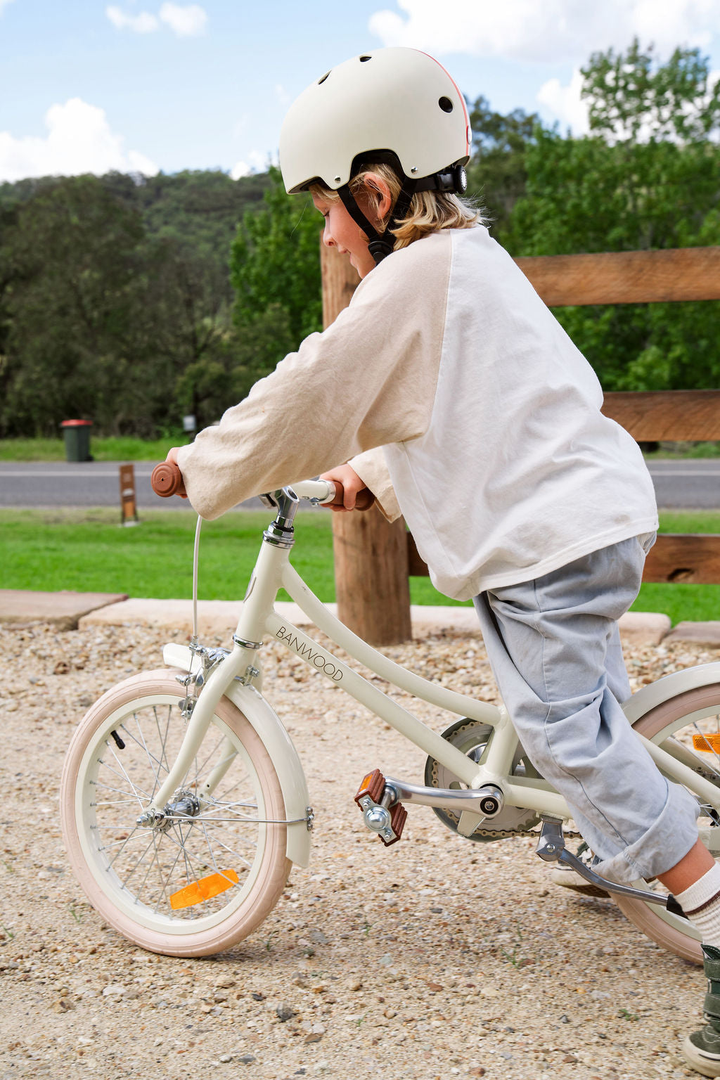 Klassisches Fahrrad - Creme