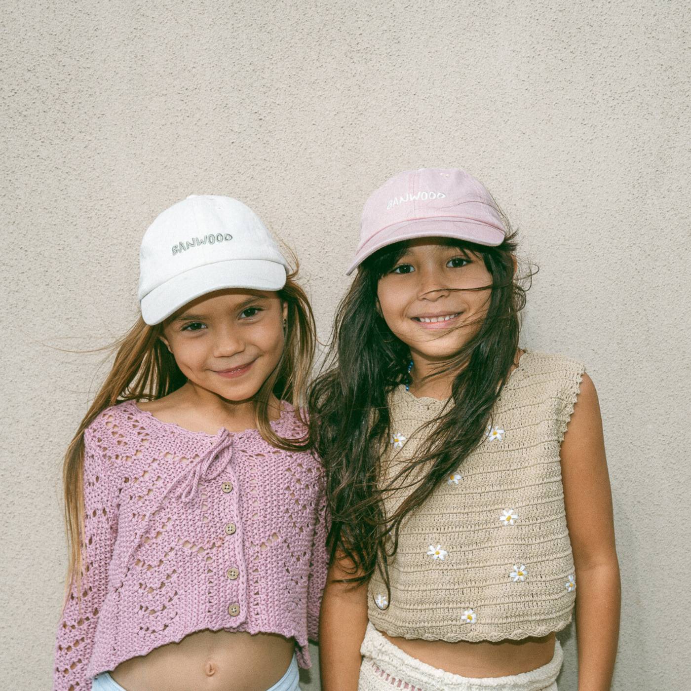 Gorra de cinco paneles lavada Banwood - Rosa
