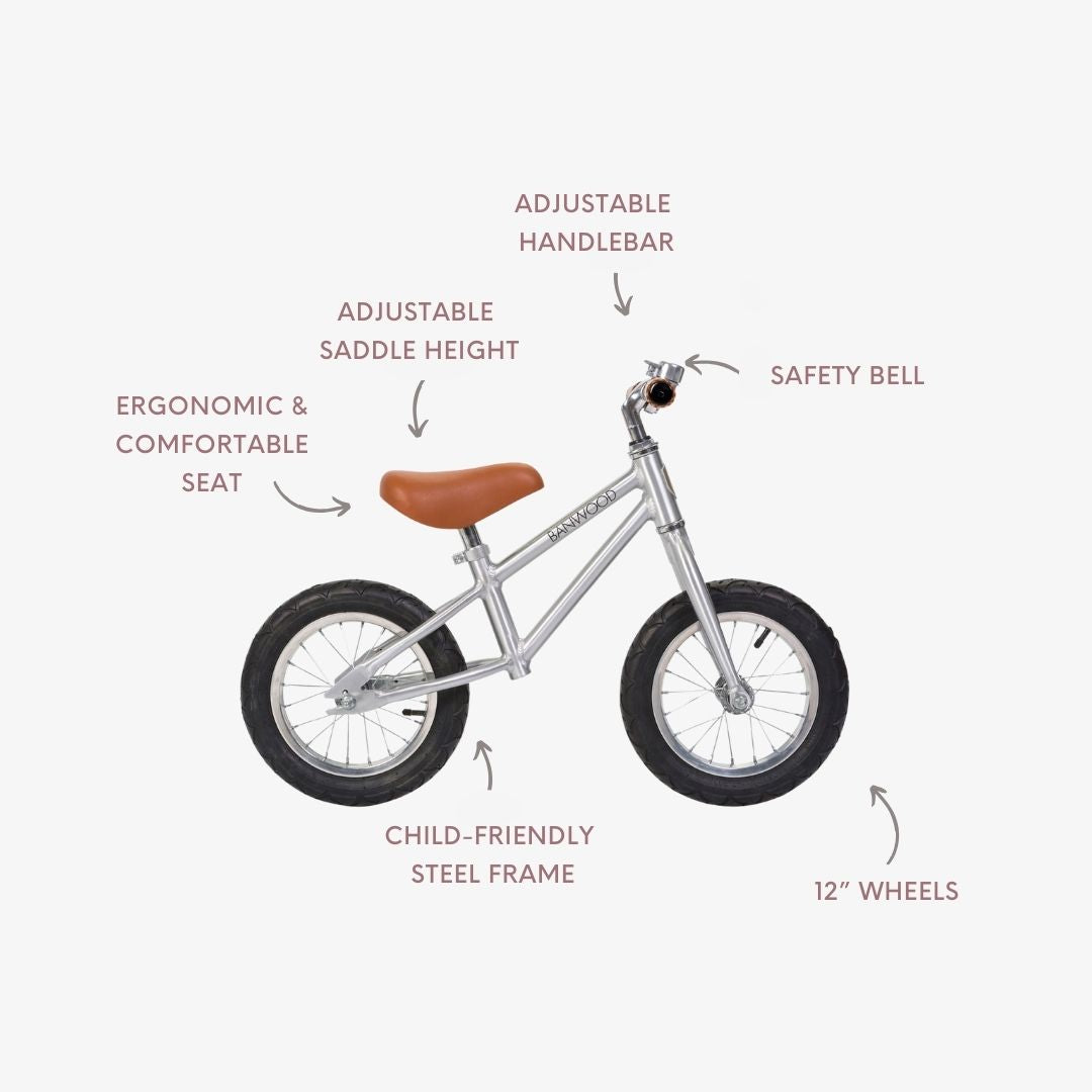 Bicicleta de equilibrio - Cromada
