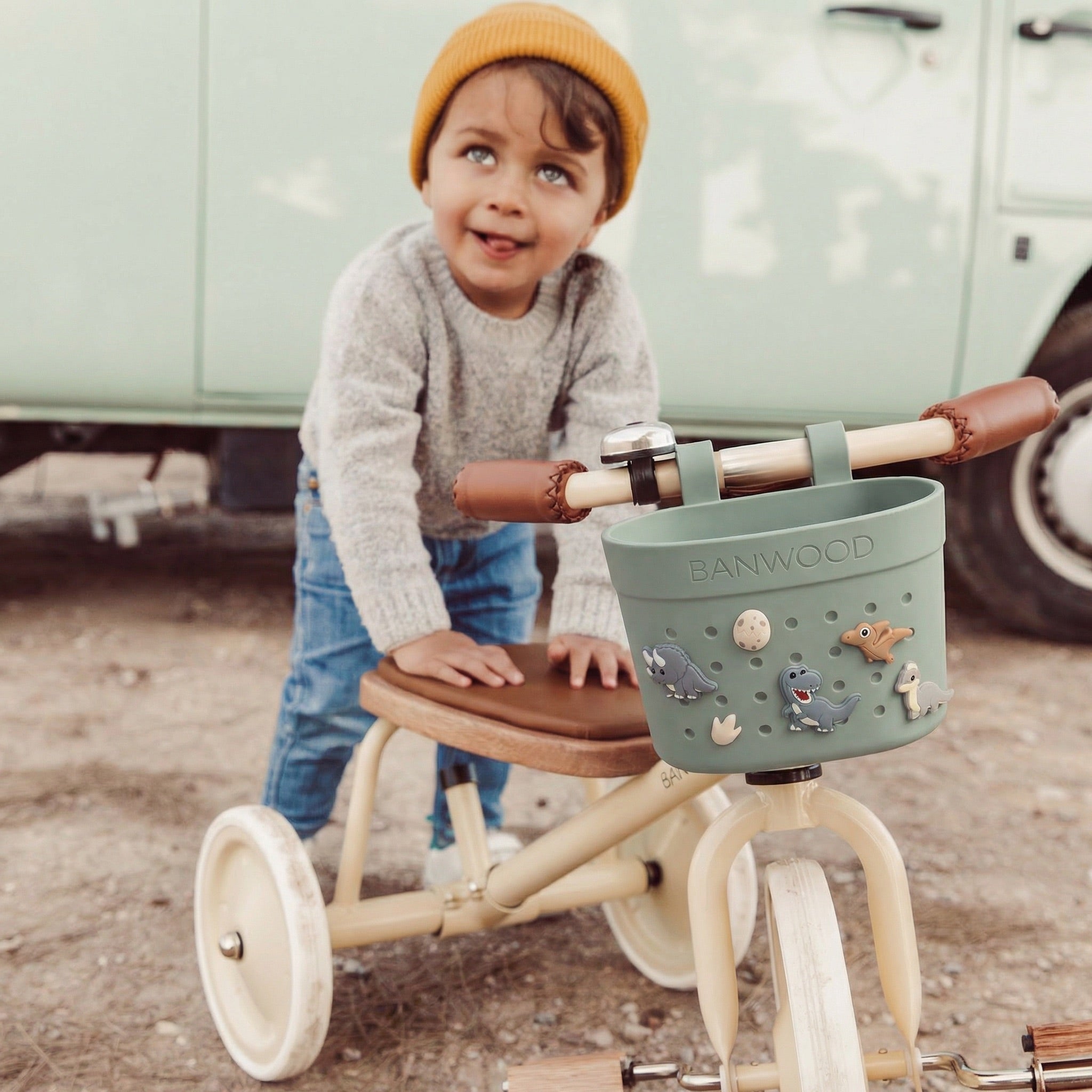 Pin & Ride Basket Banwood - Olive