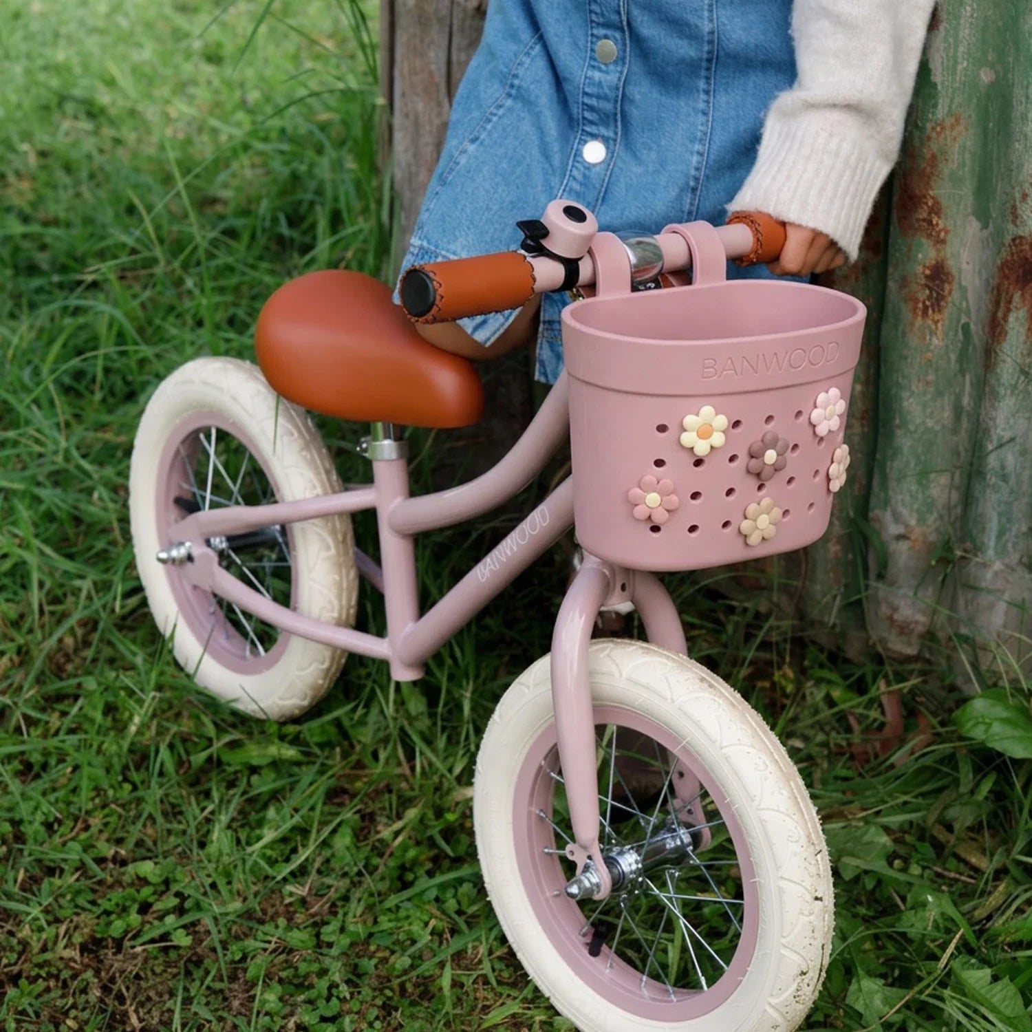 Pin & Ride Basket Banwood - Raspberry