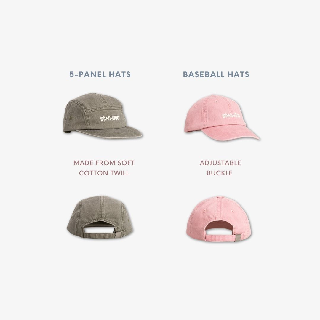 Gorra de cinco paneles lavada Banwood - Menta