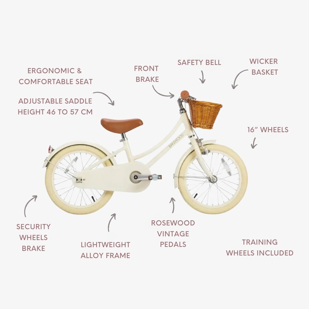 Klassisches Fahrrad - Creme