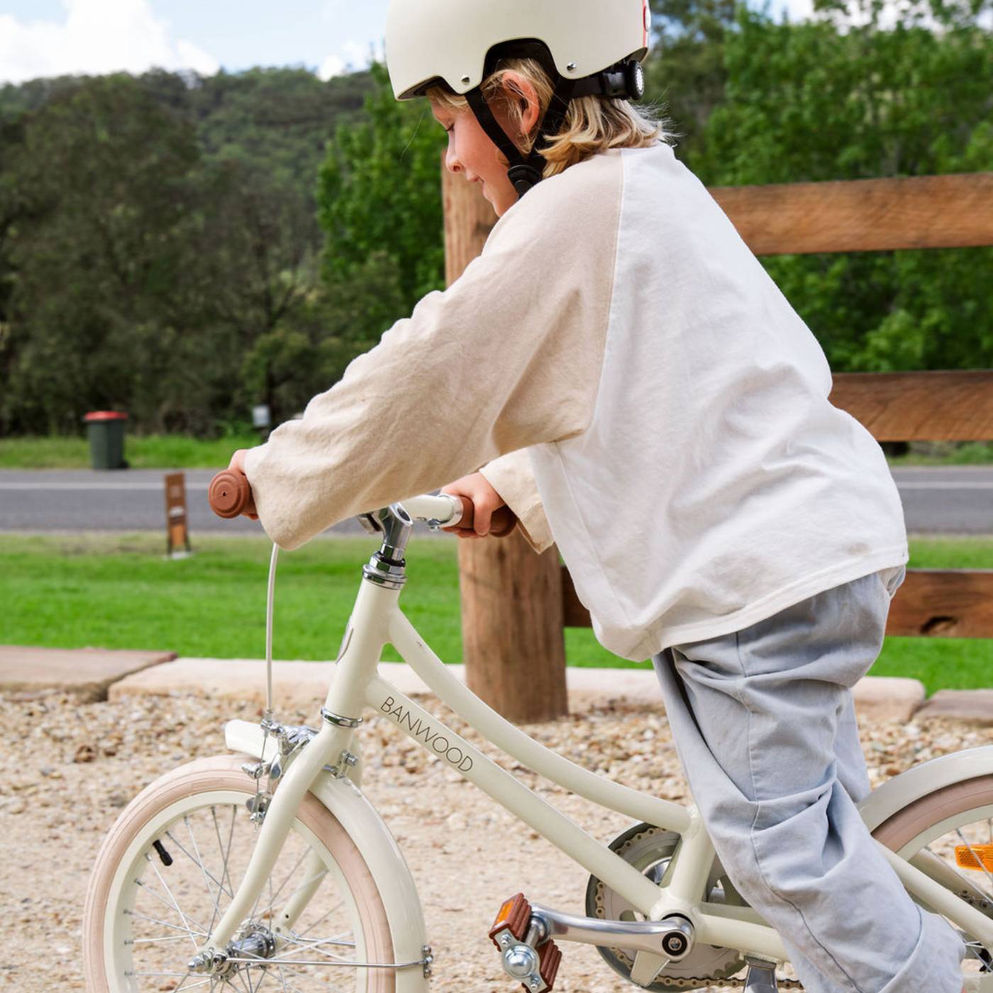 Klassisches Fahrrad - Creme