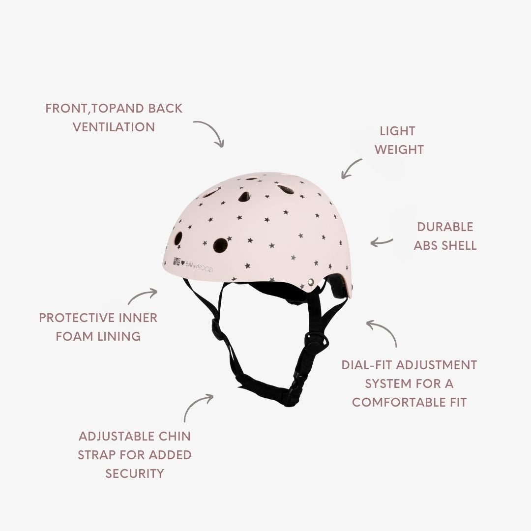 Casco para niños Bonton R rosa mate