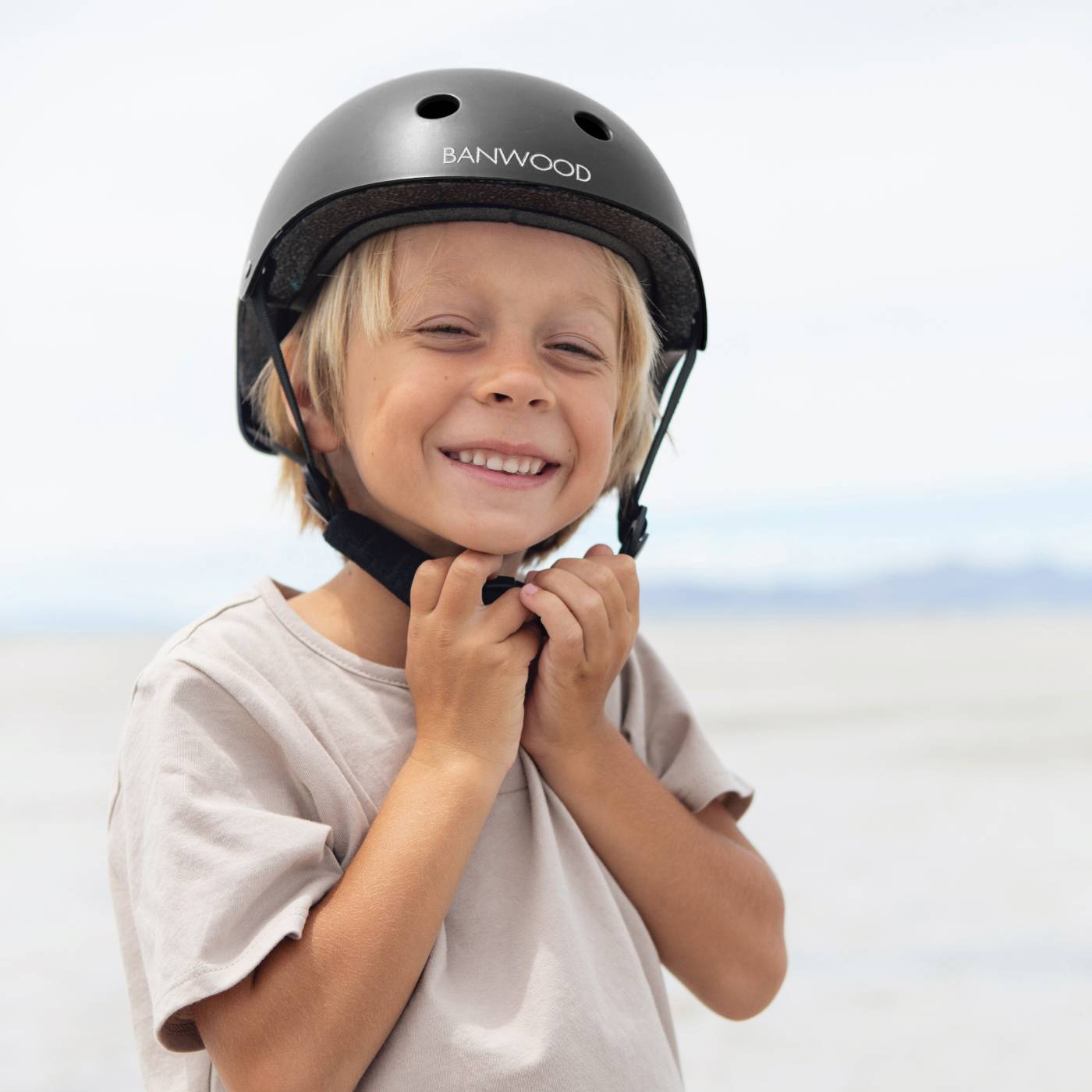 Casco para niños - Negro mate
