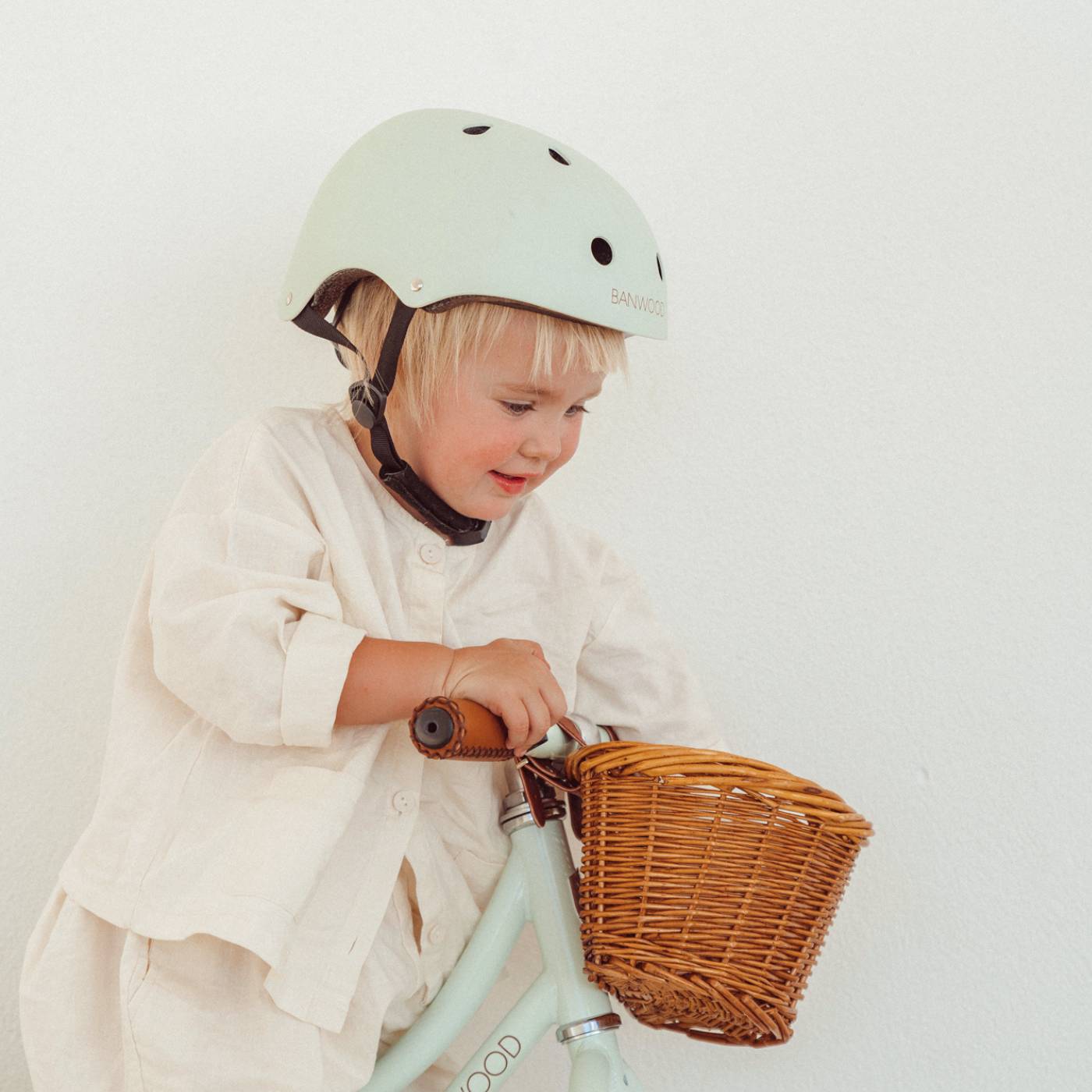 Casco para niños - menta pálido mate