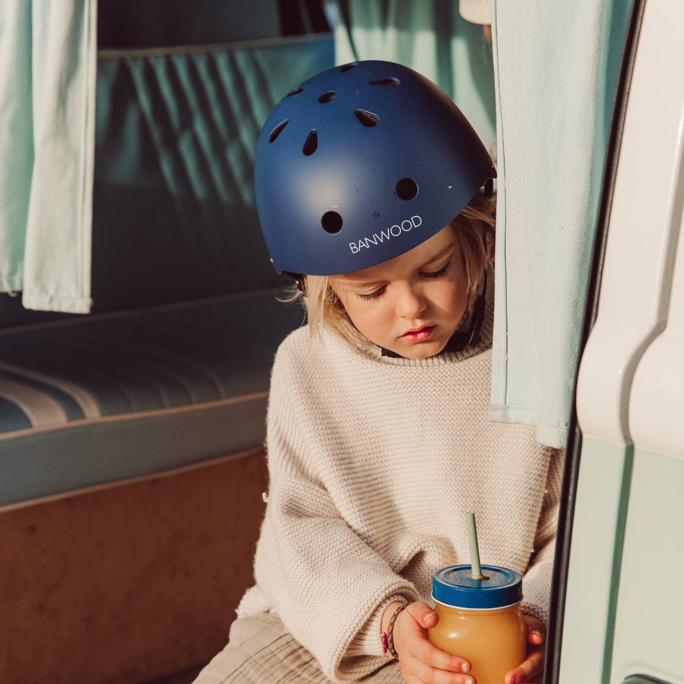 Casco para niños - Azul marino mate