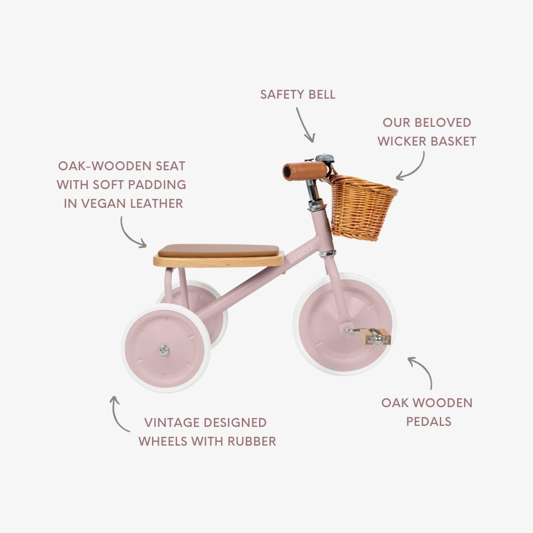 Tricycle vintage - Dusty Pink
