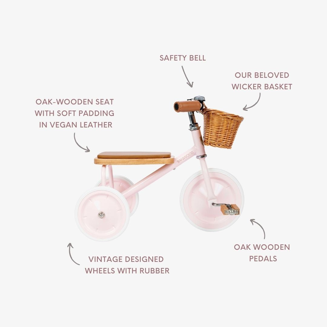 Tricycle vintage - Rose