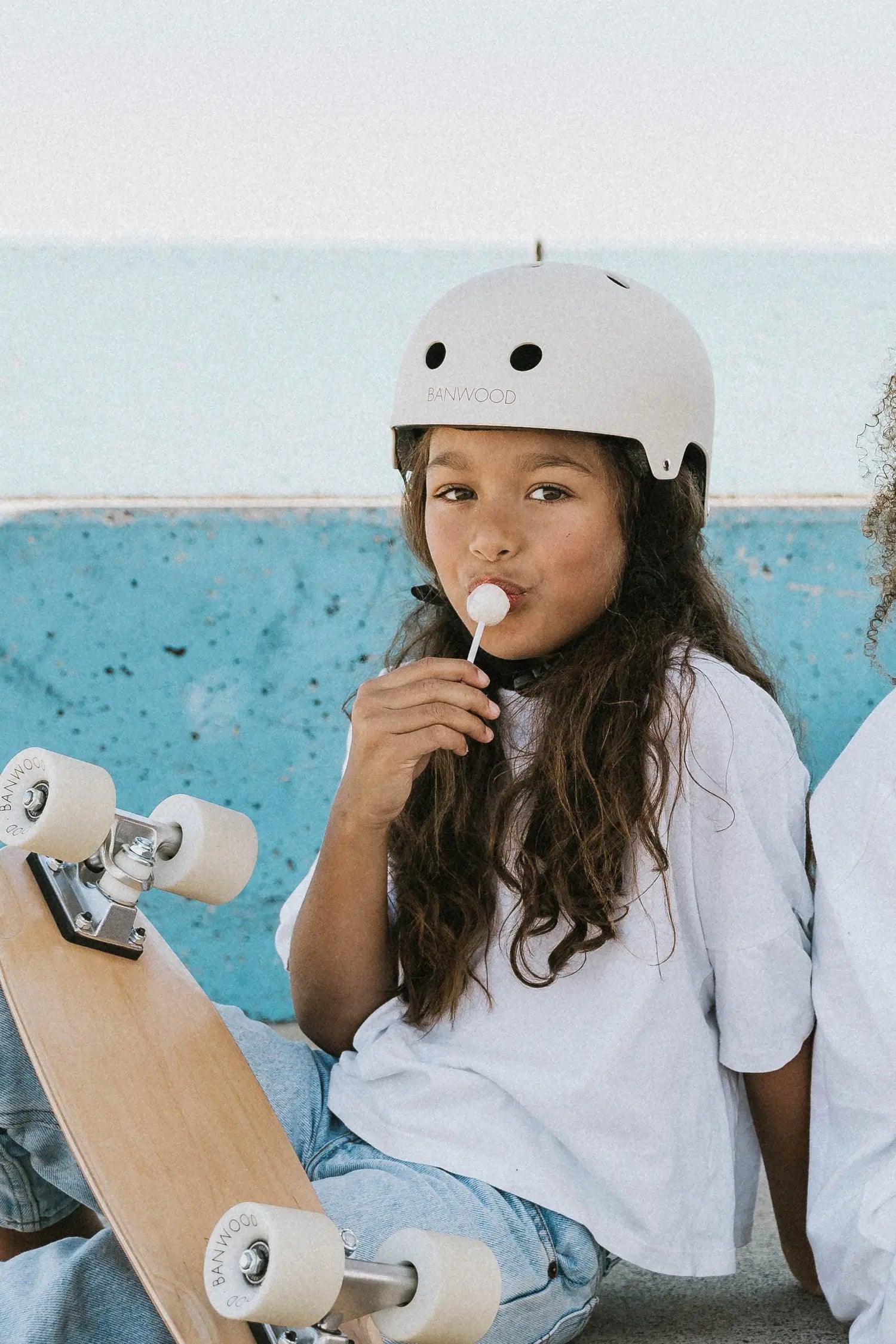 Kids Helmet - Matte White XS - Banwood EUR